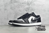 NIKE AIR JORDAN 1 LOW SE SILVER TOE BLACK/METALLIC SILVER/WHITE DA5551-001