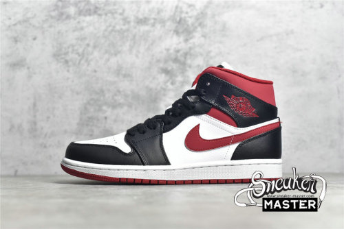 NIKE AIR JORDAN 1 MID WHITE/GYM RED/BLACK 554724-122