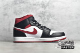NIKE AIR JORDAN 1 MID WHITE/GYM RED/BLACK 554724-122