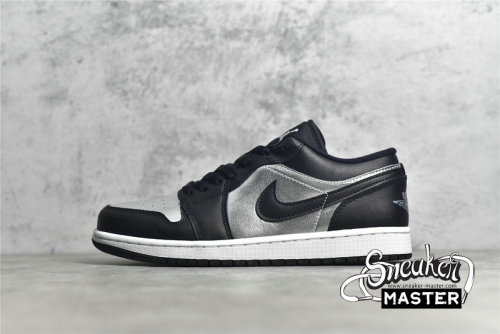 NIKE AIR JORDAN 1 LOW SE SILVER TOE BLACK/METALLIC SILVER/WHITE DA5551-001