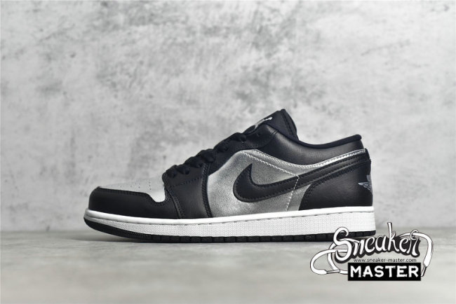 NIKE AIR JORDAN 1 LOW SE SILVER TOE BLACK/METALLIC SILVER/WHITE DA5551-001