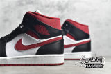 NIKE AIR JORDAN 1 MID WHITE/GYM RED/BLACK 554724-122