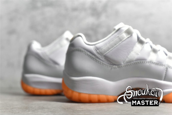 NIKE AIR JORDAN 11 RETRO LOW WHITE/WHITE/BRIGHT CITRUS AH7860-139