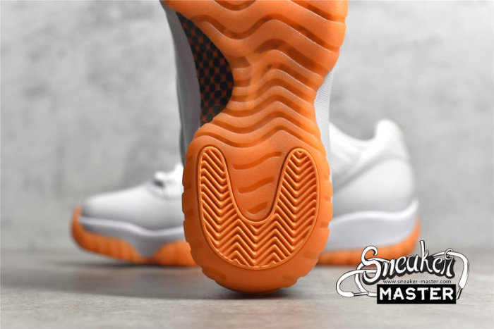 NIKE AIR JORDAN 11 RETRO LOW WHITE/WHITE/BRIGHT CITRUS AH7860-139