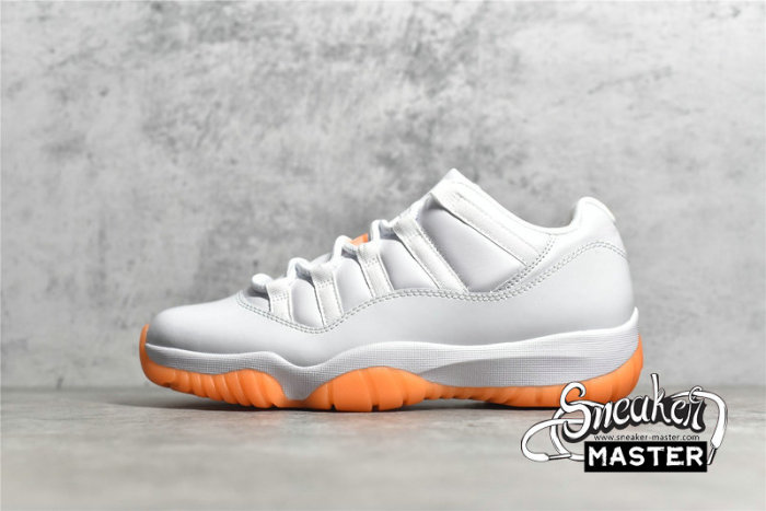 NIKE AIR JORDAN 11 RETRO LOW WHITE/WHITE/BRIGHT CITRUS AH7860-139