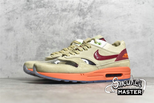 NIKE CLOT X AIR MAX 1 KISS OF DEATH 2021 NET/DEEP RED/ORANGE BLAZE DD1870-100