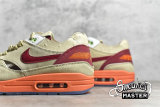 NIKE CLOT X AIR MAX 1 KISS OF DEATH 2021 NET/DEEP RED/ORANGE BLAZE DD1870-100