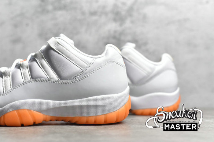 NIKE AIR JORDAN 11 RETRO LOW WHITE/WHITE/BRIGHT CITRUS AH7860-139