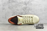 ADIDAS SUPERSTAR SHOES BEIGE/BROWN/GUM EG4962