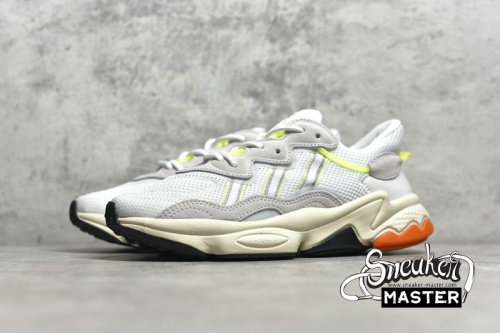 ADIDAS OZWEEGO SHOES CLOUD WHITE/GREY THREE/ORANGE EE7011