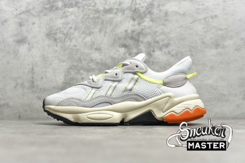ADIDAS OZWEEGO SHOES CLOUD WHITE/GREY THREE/ORANGE EE7011