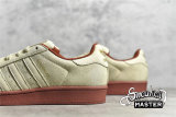 ADIDAS SUPERSTAR SHOES BEIGE/BROWN/GUM EG4962