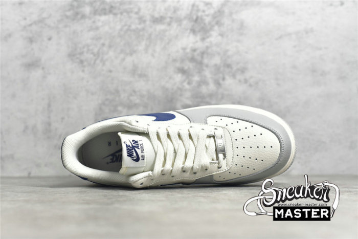 NIKE AIR FORCE 1 LOW CREAM WHITE/ROYAL BLUE/LIGHT GREY CT5566-033
