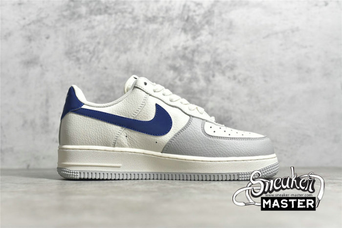 NIKE AIR FORCE 1 LOW CREAM WHITE/ROYAL BLUE/LIGHT GREY CT5566-033