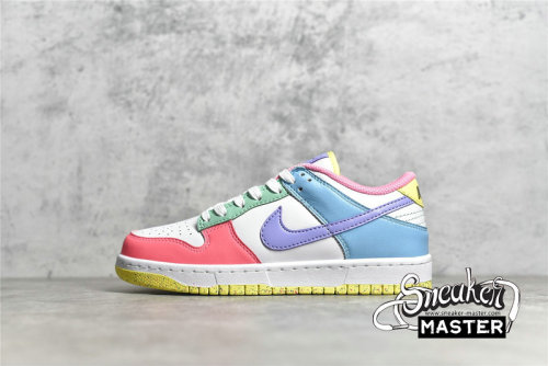 NIKE SB DUNK LOW SE CANDY WHITE/GREEN GLOW/SUNSET PULSE DD1872-100