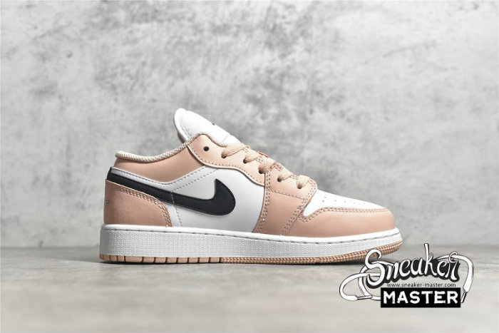 NIKE AIR JORDAN 1 LOW GS LIGHT ARCTIC PINK/WHITE/BLACK 553560-800