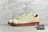 ADIDAS SUPERSTAR SHOES BEIGE/BROWN/GUM EG4962