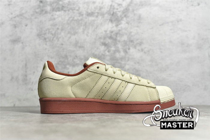ADIDAS SUPERSTAR SHOES BEIGE/BROWN/GUM EG4962