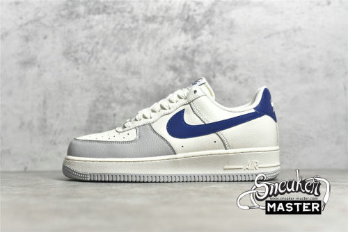 NIKE AIR FORCE 1 LOW CREAM WHITE/ROYAL BLUE/LIGHT GREY CT5566-033