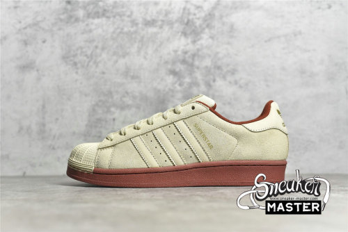 ADIDAS SUPERSTAR SHOES BEIGE/BROWN/GUM EG4962