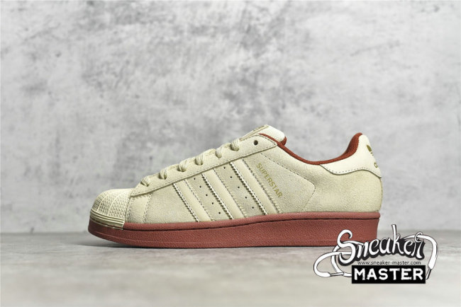 ADIDAS SUPERSTAR SHOES BEIGE/BROWN/GUM EG4962