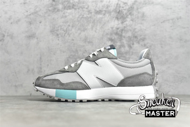 NEW BALANCE NIKO X 327 RUNNING SHOES LIGHT GREY/LIGHT BLUE/WHITE MS327RJ1