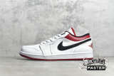NIKE AIR JORDAN 1 LOW WHITE/UNIVERISTY RED/BLACK 553558-118