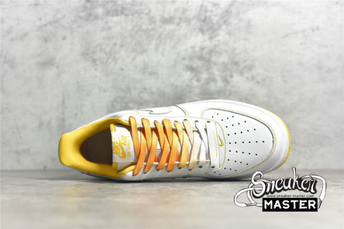 NIKE AIR FORCE 1 LOW 07 CONTRAST STITCH WHITE/WHITE/LASER ORANGE CV1724-102