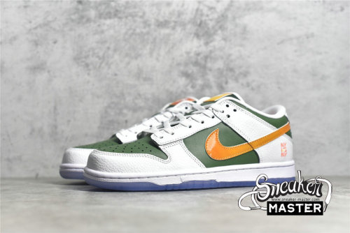 NIKE SB DUNK LOW NY VS NY WHITE/GREEN/ORANGE DN2489-300