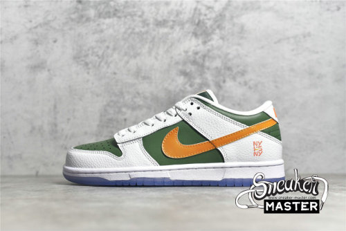 NIKE SB DUNK LOW NY VS NY WHITE/GREEN/ORANGE DN2489-300