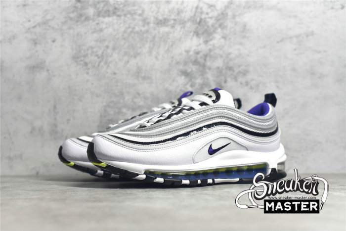 NIKE AIR MAX 97 KAOMOJI WHITE/BLACK/SIGNAL BLUE/COURT PURPLE DD9598-100