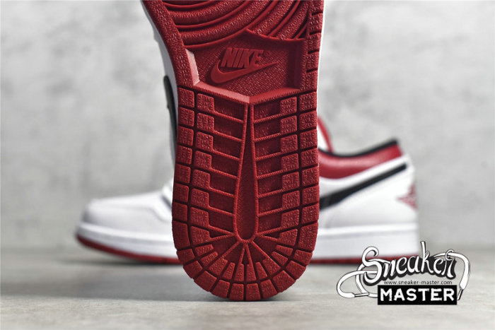 NIKE AIR JORDAN 1 LOW WHITE/UNIVERISTY RED/BLACK 553558-118