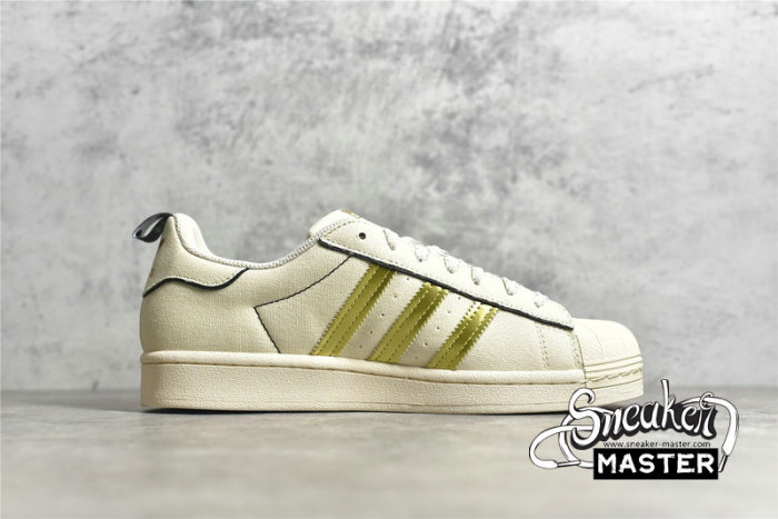 ADIDAS SUPERSTAR SHOES CLOUD WHITE/BEIGE/YELLOW GX7916