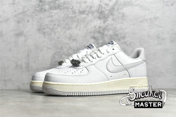 NIKE AIR FORCE 1 LOW 07 PREMIUM 1-800 TOLL FREE WHITE/VAST GREY/SAIL/BLACK CJ1631-100