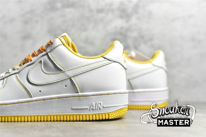 NIKE AIR FORCE 1 LOW 07 CONTRAST STITCH WHITE/WHITE/LASER ORANGE CV1724-102
