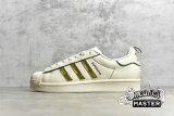 ADIDAS SUPERSTAR SHOES CLOUD WHITE/BEIGE/YELLOW GX7916