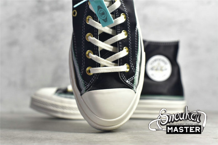 CONVERSE BREAKING DOWN BARRIERS X CHUCK TAYLOR ALL-STAR 70S HIGH CAPITOLS BLACK/GREEN/ERGET 167057C