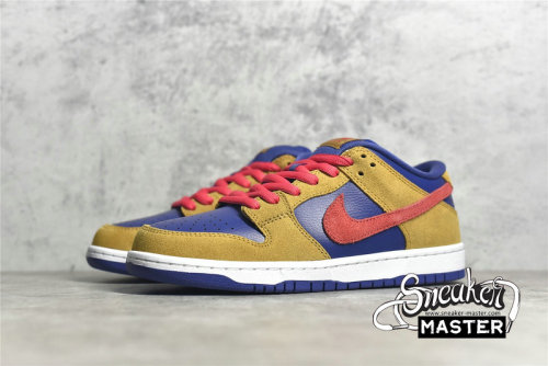 NIKE DUNK LOW SB WHEAT/LIGHT FUSION RED/DARK PURPLE BQ6817-700