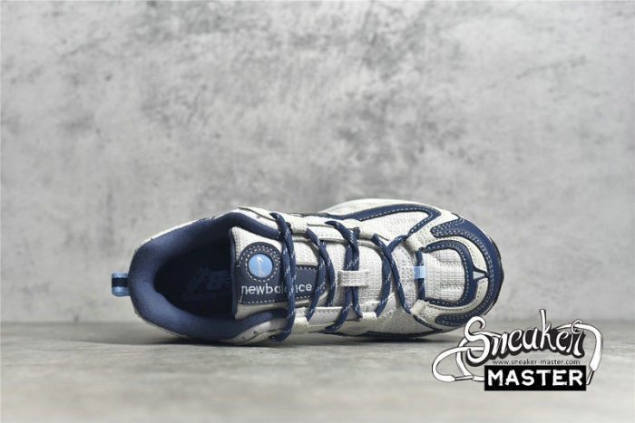 NEW BALANCE 703 RETRO RUNNING SHOES LIGHT GREY/NAVY BLUE/WHITE WL703CLB