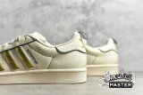 ADIDAS SUPERSTAR SHOES CLOUD WHITE/BEIGE/YELLOW GX7916