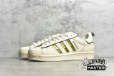ADIDAS SUPERSTAR SHOES CLOUD WHITE/BEIGE/YELLOW GX7916