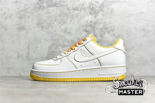 NIKE AIR FORCE 1 LOW 07 CONTRAST STITCH WHITE/WHITE/LASER ORANGE CV1724-102