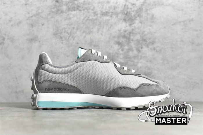 NEW BALANCE NIKO X 327 RUNNING SHOES LIGHT GREY/LIGHT BLUE/WHITE MS327RJ1
