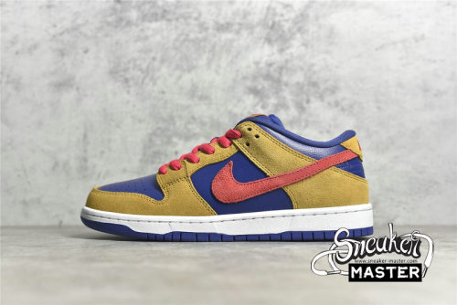 NIKE DUNK LOW SB WHEAT/LIGHT FUSION RED/DARK PURPLE BQ6817-700