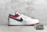 NIKE AIR JORDAN 1 LOW WHITE/UNIVERISTY RED/BLACK 553558-118
