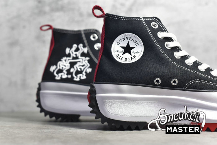 CONVERSE KEITH HARING X RUN STAR HIKE BLACK/WHITE/RED 171859C