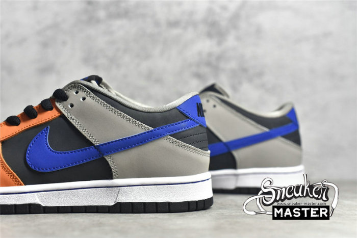 NIKE SB DUNK LOW PRO BLACK/GREY-ORANGE-ROYAL BLUE 854866-025