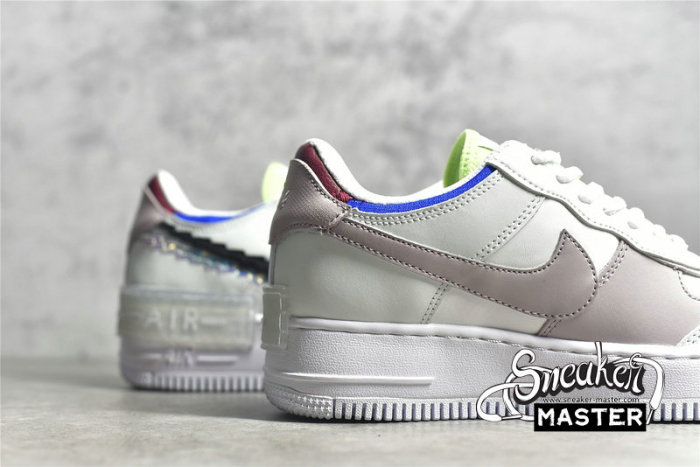 NIKE AIR FORCE 1 SHADOW SE PIXEL SWOOSH BARELY GREEN/WHITE/PLATINUM VIOLET/BLACK CV8480-300