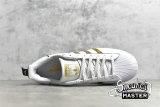 ADIDAS SUPERSTAR SHOES CLOUD WHITE/CLOUD WHITE/GOLD GX7915