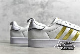 ADIDAS SUPERSTAR SHOES CLOUD WHITE/CLOUD WHITE/GOLD GX7915